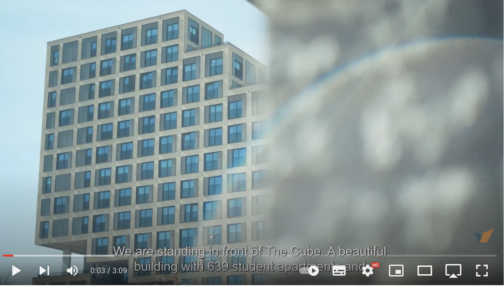 Youtube video van The Cube in Utrecht